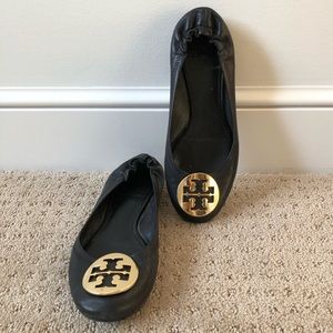 Tory Burch ballet flats. Scratches and some wear.
